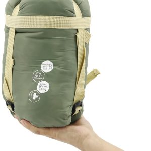 NewDoar Ultralight Backpacking Sleeping Bag - 50-70°F, 1.5lbs, Waterproof & Machine Washable, 2-Way Zipper for Teens,Couples,Women,Men Compact for Hiking/Camping (M/L Sizes)